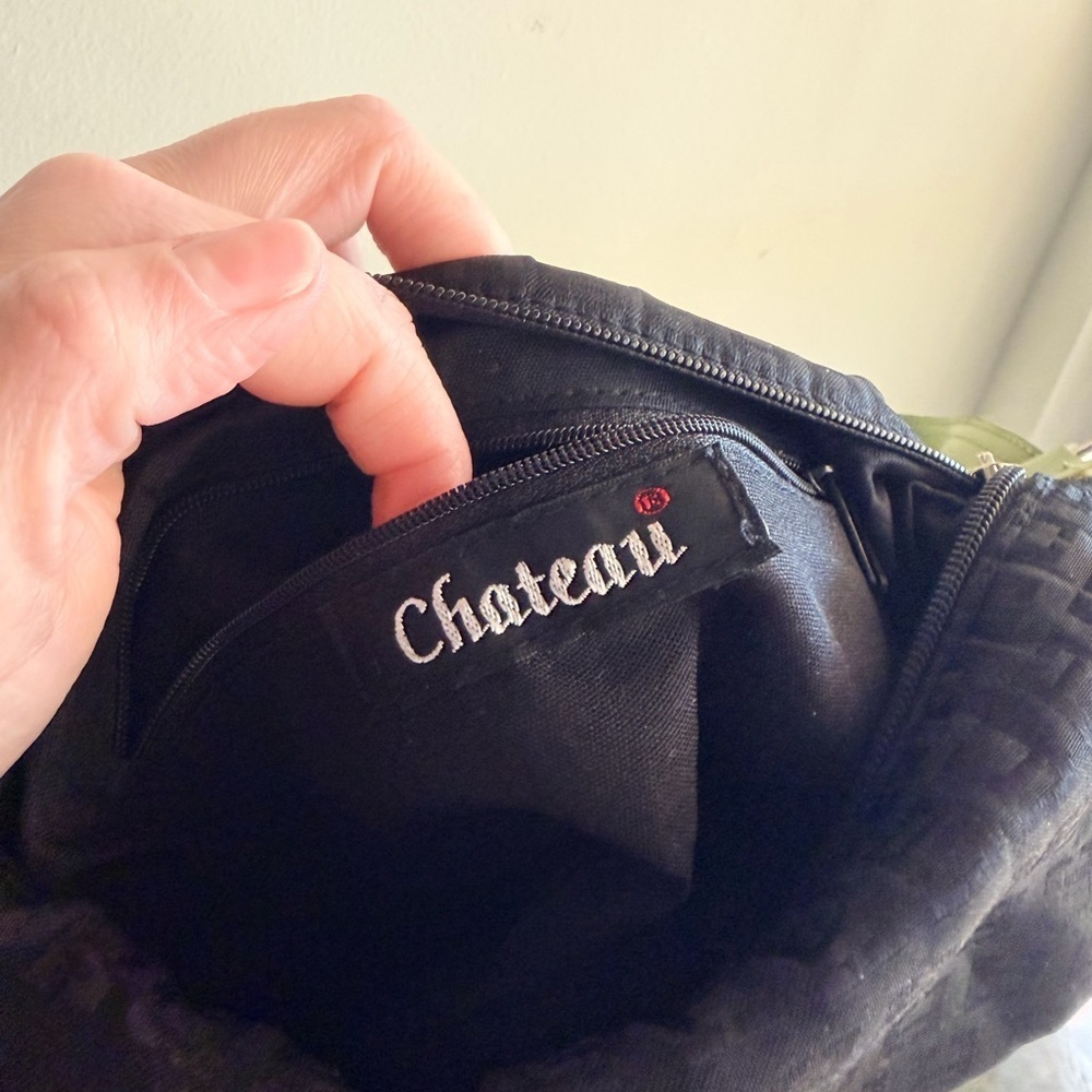 2k Chateau Black Monogram Belt Bag with Olive Strap (Baguette inspo) - Picture 13 of 14